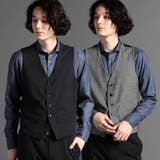 67ネイビー | 【ex/tra】ツィーディウォーム リバーシブルベスト | NICOLE