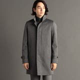 19ライトグレー | レイヤードライナー付スタンドカラーコート | NICOLE