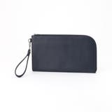 67ネイビー | 【ex/tra】ECOレザー クラッチバッグ | NICOLE