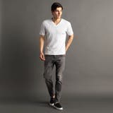 ブライトテレコ VネックTシャツ | NICOLE | 詳細画像2 