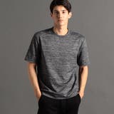 39チャコールグレー | メランジジャカード Tシャツ | NICOLE