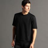 49ブラック | メランジジャカード Tシャツ | NICOLE