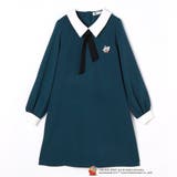 【TOM and JERRY】ワンポイント刺繍リボンタイワンピース | NICOLE | 詳細画像3 