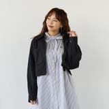 49ブラック | フラットカラー ショートジャケット | NICOLE