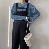 39チャコールグレー | フロントベルトサロペット | NICOLE