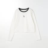 キツネ刺繍リンガーロンTEE | NICOLE | 詳細画像3