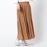 15キャメル | 洗えるヴィンテージサテンスカート | NICOLE