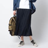 67ネイビー | 洗えるヴィンテージサテンスカート | NICOLE