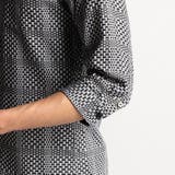 シアードビーチェック7分袖イタリアンカラーシャツ | NICOLE | 詳細画像11