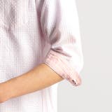 シアードビーチェック7分袖イタリアンカラーシャツ | NICOLE | 詳細画像12