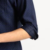 シアードビーチェック7分袖イタリアンカラーシャツ | NICOLE | 詳細画像15