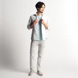 シアードビーチェック7分袖イタリアンカラーシャツ | NICOLE | 詳細画像3