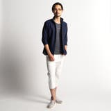 シアードビーチェック7分袖イタリアンカラーシャツ | NICOLE | 詳細画像5