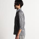 シアードビーチェック7分袖イタリアンカラーシャツ | NICOLE | 詳細画像7