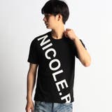 49ブラック | 【WEB限定商品】ロゴプリント半袖Ｔシャツ | NICOLE