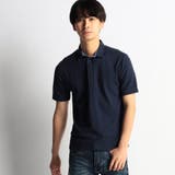 67ネイビー | 【WEB限定商品】変形針抜ポロシャツ | NICOLE
