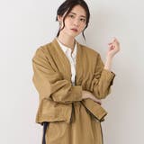 15キャメル | VネックZIPブルゾン | NICOLE