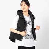 49ブラック | 撥水フード付きダウンベスト | NICOLE