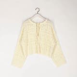 透かし編みリボンカーディガン | NICOLE | 詳細画像3 