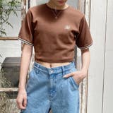 クロップド リブTシャツ／ワンポイント刺繍 | NICOLE | 詳細画像1 