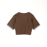クロップド リブTシャツ／ワンポイント刺繍 | NICOLE | 詳細画像5 