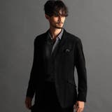 49ブラック | ストレッチニットスウェードカヴァーオールジャケット | NICOLE