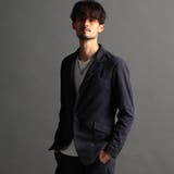 67ネイビー | ストレッチニットスウェードカヴァーオールジャケット | NICOLE