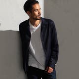 67ネイビー | 【RIELABO】Ｗフェイスストライプシアーシャツ | NICOLE