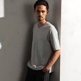 29グレー | 【RIELABO】チドリ柄ＶネックTシャツ | NICOLE