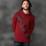 01レッド | 【WEB限定商品】ダンボールロゴプルオーバーパーカー | NICOLE