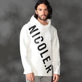 09ホワイト | 【WEB限定商品】ダンボールロゴプルオーバーパーカー | NICOLE