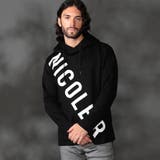 49ブラック | 【WEB限定商品】ダンボールロゴプルオーバーパーカー | NICOLE