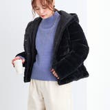 49ブラック | リバーシブルファーブルゾン | NICOLE