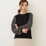 袖チェックプルオーバー | NICOLE | 詳細画像1 