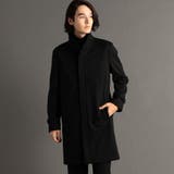 49ブラック | カルゼニット スタンドカラーコート | NICOLE