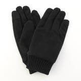 49ブラック | オックス×スエード コンビグローブ | NICOLE