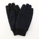 60ブルー | オックス×スエード コンビグローブ | NICOLE