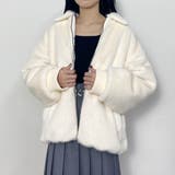 28オフホワイト | リバーシブルファーブルゾン | NICOLE