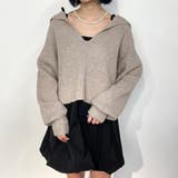 WEB限定アンゴラタッチ セーラーカラープルオーバー | NICOLE | 詳細画像1 