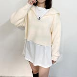 WEB限定アンゴラタッチ セーラーカラープルオーバー | NICOLE | 詳細画像17 