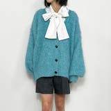 60ブルー | WEB限定メランジニットカーディガン | NICOLE