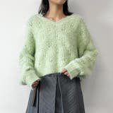 前後2WAY透かし編みニットプルオーバー | NICOLE | 詳細画像16 