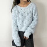 前後2WAY透かし編みニットプルオーバー | NICOLE | 詳細画像19 