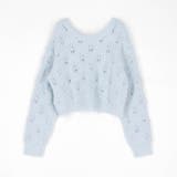 前後2WAY透かし編みニットプルオーバー | NICOLE | 詳細画像5 