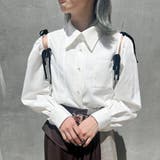 28オフホワイト | ショルダースリットブラウス | NICOLE