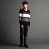 【23年モデル EC限定再販売】配色切替 クルーネックニット | NICOLE | 詳細画像2