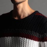 【23年モデル EC限定再販売】配色切替 クルーネックニット | NICOLE | 詳細画像5