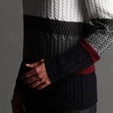 【23年モデル EC限定再販売】配色切替 クルーネックニット | NICOLE | 詳細画像6