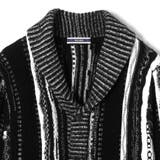 【RIELABO】3Dランダムストライプジャカード ショールカラーカーディガン | NICOLE | 詳細画像12