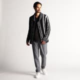 【RIELABO】3Dランダムストライプジャカード ショールカラーカーディガン | NICOLE | 詳細画像4